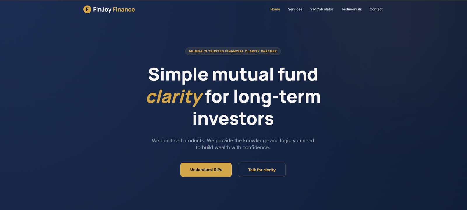 FinJoy Finance Interface